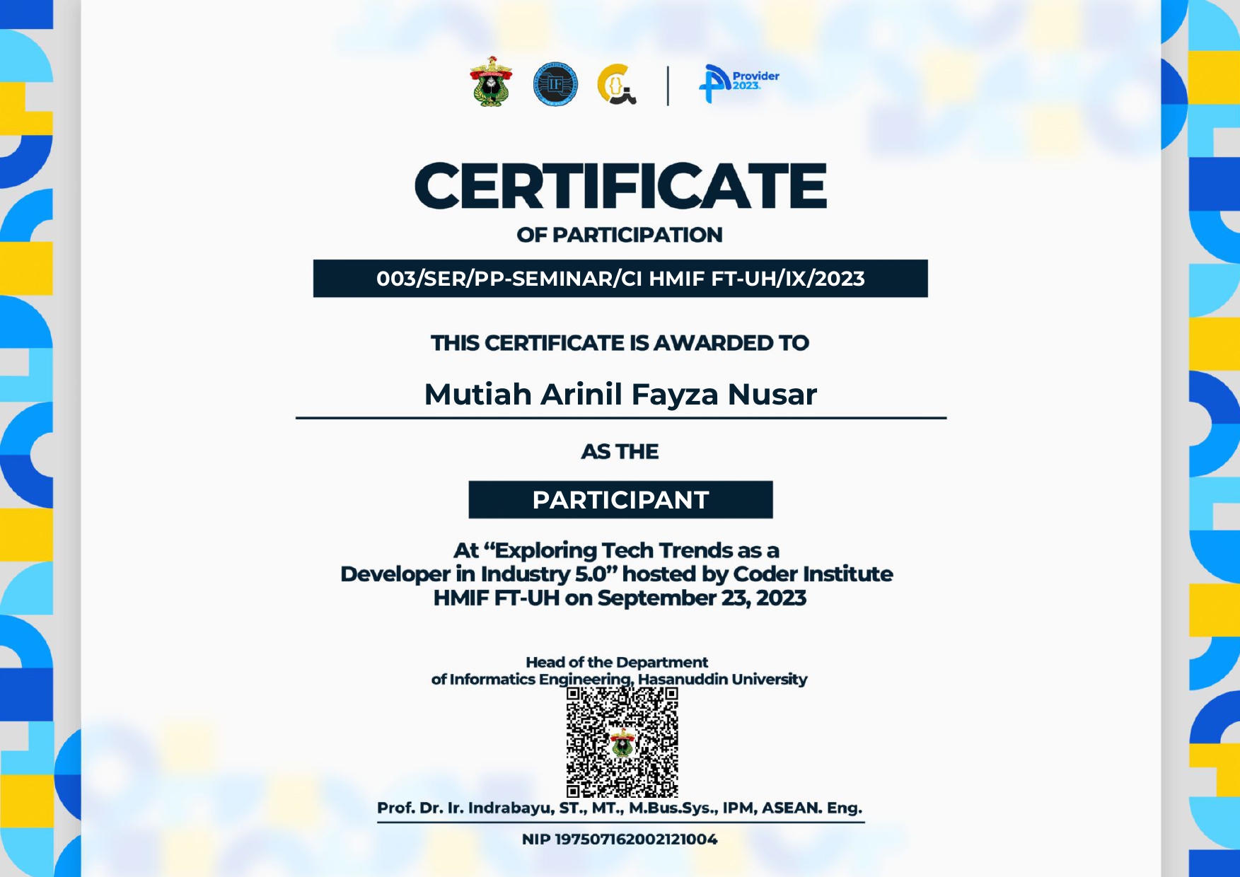 Exploring Tech Trends as a Developer in Industry 5.0 Certificate