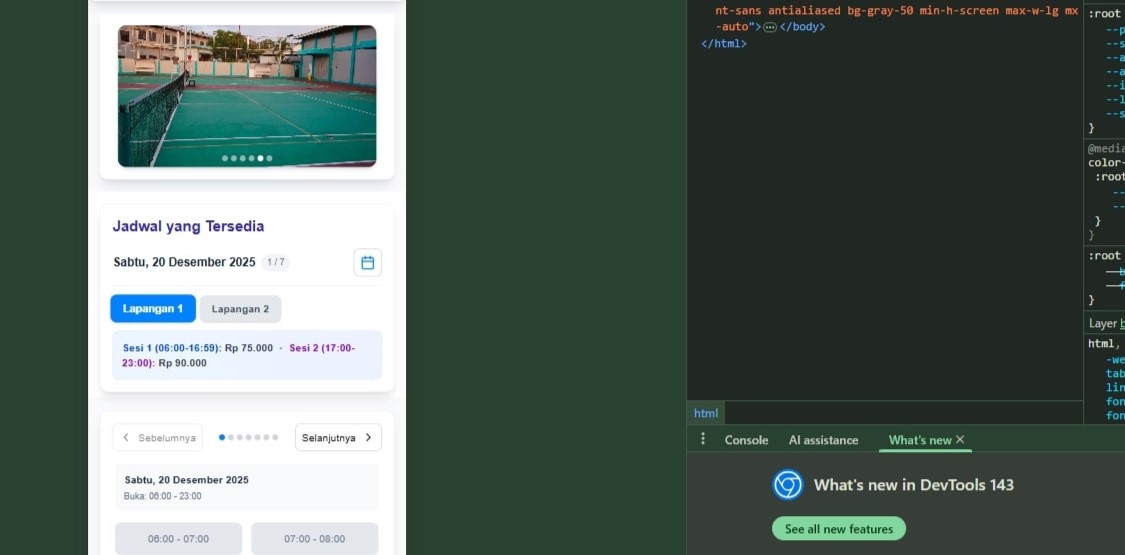 Tennis Mobile App